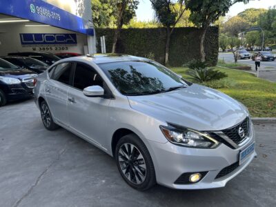 Sentra SL 2.0 Automático CVT 2018/2019 Prata Flex Top de Linha com Teto Solar