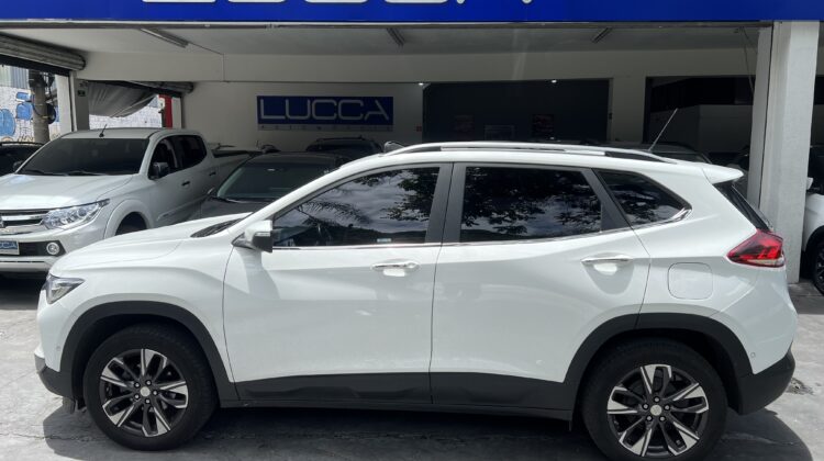 Tracker Premier 1.2 Turbo Automático 2022 Branco Flex com teto solar