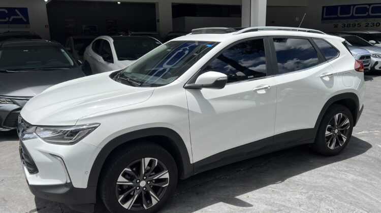 Tracker Premier 1.2 Turbo Automático 2022 Branco Flex com teto solar