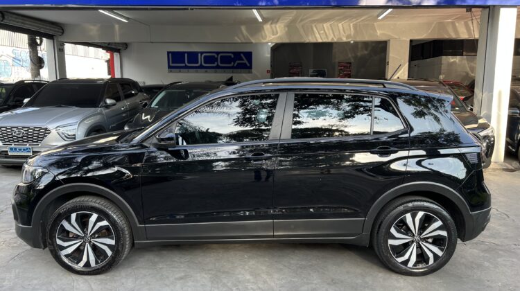 T-Cross 200 1.0 TSI Automático 2021/2022 Preto Flex Completo