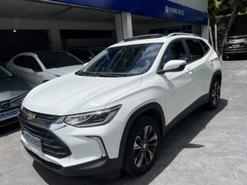 Tracker Premier 1.2 Turbo Automático 2022 Branco Flex com teto solar