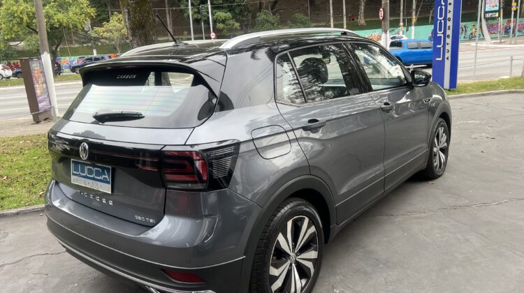 T-Cross Highline 1.4 TSI Automático 2020/2020 Cinza Flex – Blindado Nível III-A Carbon