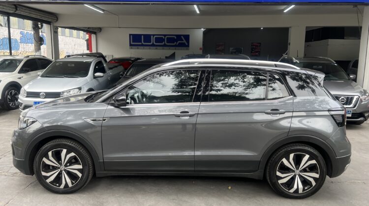 T-Cross Highline 1.4 TSI Automático 2020/2020 Cinza Flex – Blindado Nível III-A Carbon