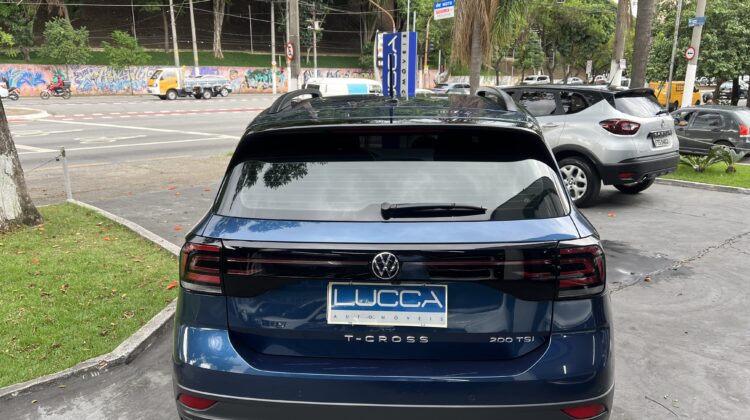 T-Cross 1.0 200 TSI Automático 2022/2022 Azul Flex Completo