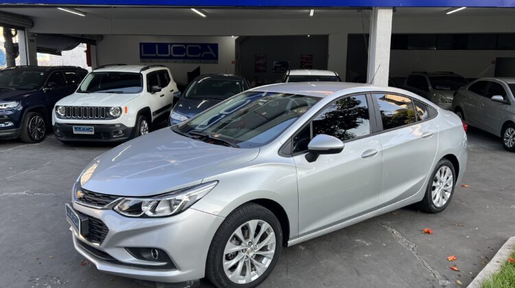 Cruze LT 1.4 Turbo Automático 2018 Prata Flex Completo