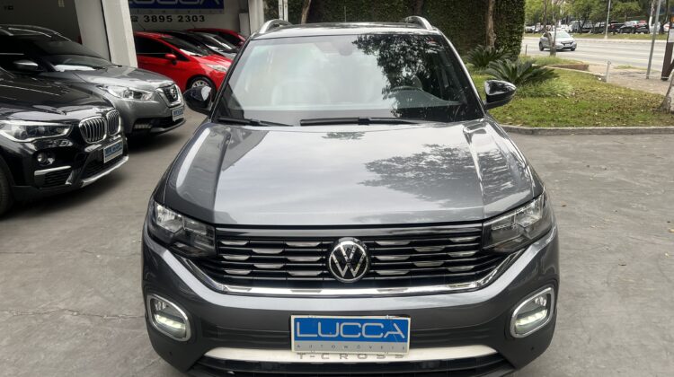 T-Cross Highline 1.4 TSI Automático 2020/2020 Cinza Flex – Blindado Nível III-A Carbon