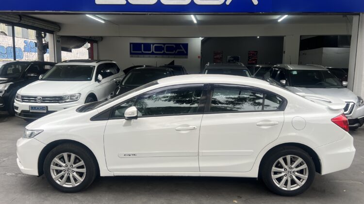Civic LXS 1.8 2014 Branco Flex Completo