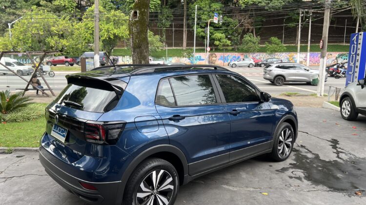 T-Cross 1.0 200 TSI Automático 2022/2022 Azul Flex Completo