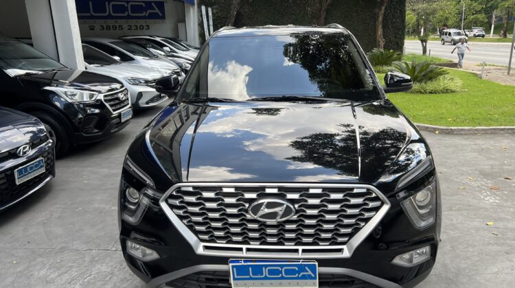 Creta Limited 1.0 Turbo Automática 2023/2024 Preta Flex Completa