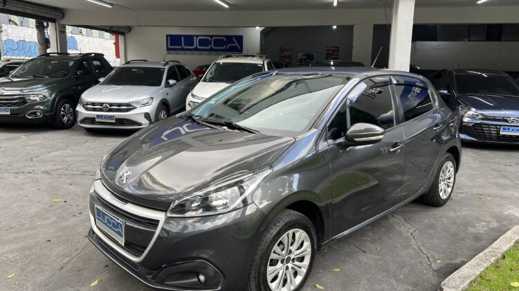 Peugeot 208 1.2 Active 2019/2019 Cinza Flex Completo