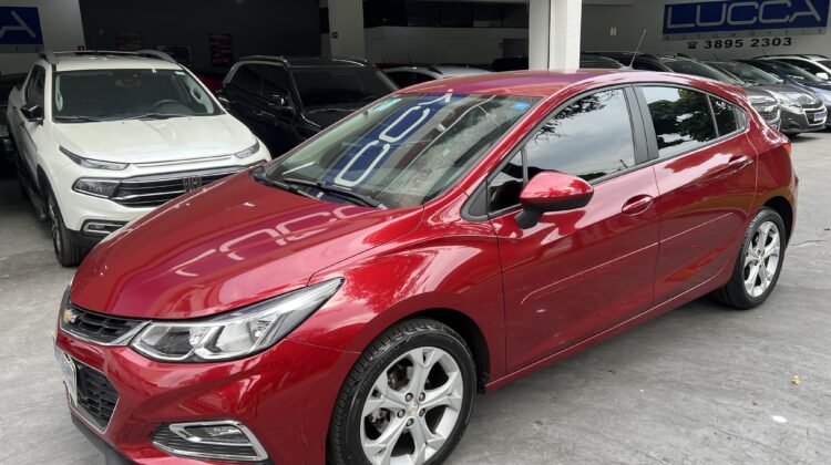 Cruze LT Hatch 1.4 Turbo Automático 2017/2017 Vermelho Flex Completo