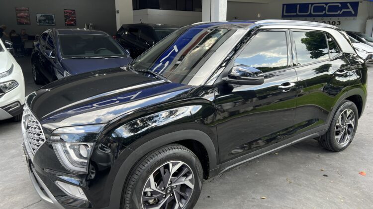 Creta Limited 1.0 Turbo Automática 2023/2024 Preta Flex Completa