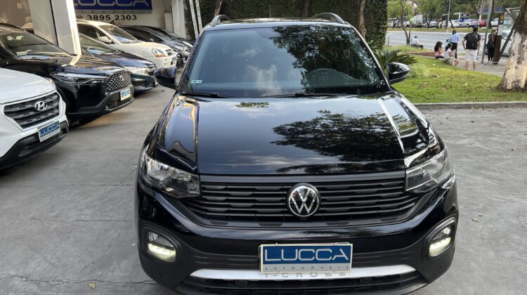 T-Cross 200 1.0 TSI Automático 2021/2022 Preto Flex Completo