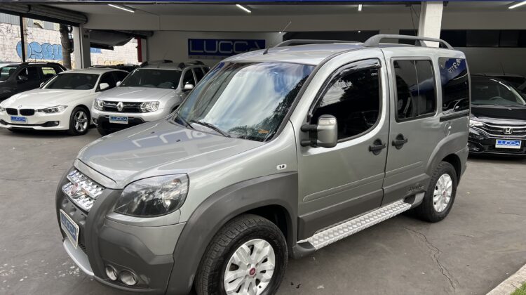 Doblo Adventure 1.8 2014 Cinza Flex Completa 6 lugares
