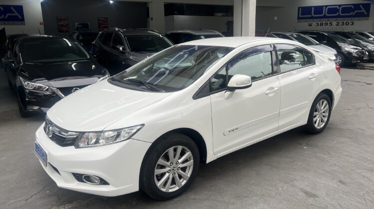 Civic LXS 1.8 2014 Branco Flex Completo