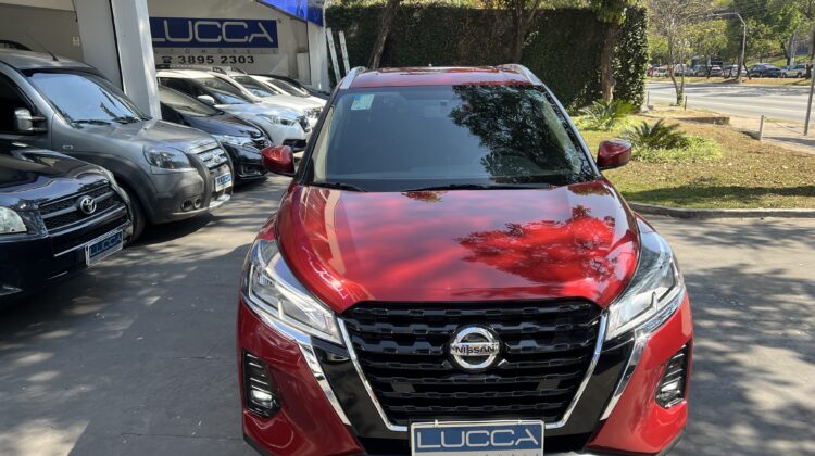Kicks Sense 1.6 Automático CVT 2022 Vermelho Flex Completo