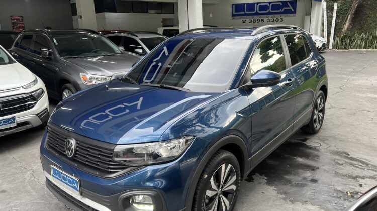 T-Cross 1.0 200 TSI Automático 2022/2022 Azul Flex Completo