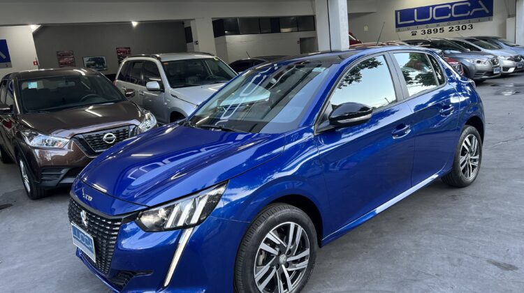 208 Griffe 1.6 Automático 2022 Azul flex com teto panorâmico