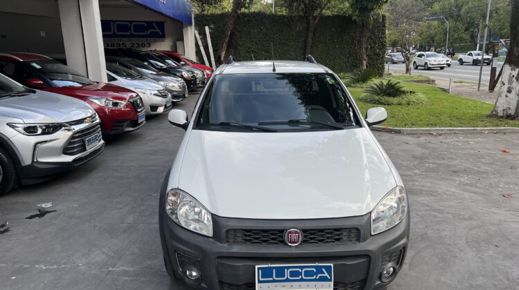 Strada Hard Working 1.4 Cabine Simples 2018 Branca Flex Completa