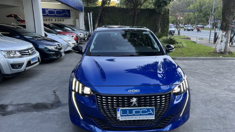208 Griffe 1.6 Automático 2022 Azul flex com teto panorâmico