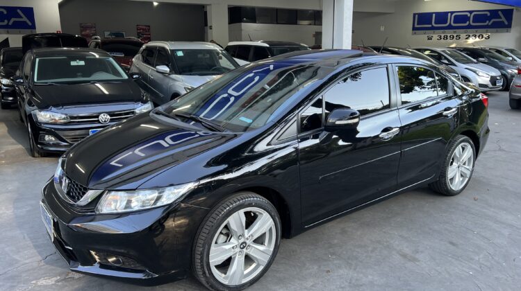 Civic EXR 2.0 Automático 2016 Preto flex com teto solar – Top de Linha