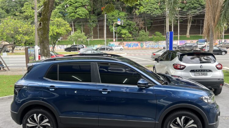 T-Cross 1.0 200 TSI Automático 2022/2022 Azul Flex Completo