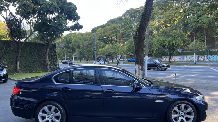 BMW 528i 2.0 Turbo 245 CV Automático 2012/2013 Azul – Blindada Nivel III-A Cart