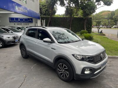 T-Cross Sense 1.0 TSI Automático 2021/2021 Prata Flex Completo
