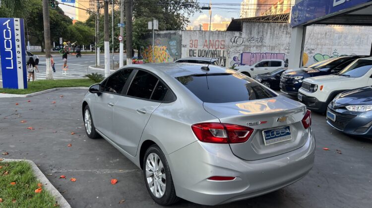 Cruze LT 1.4 Turbo Automático 2018 Prata Flex Completo