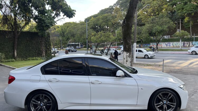BMW 320i 2.0 Turbo Sport GP Active Flex 2017 Branca com teto solar – Blindada Nível III-A