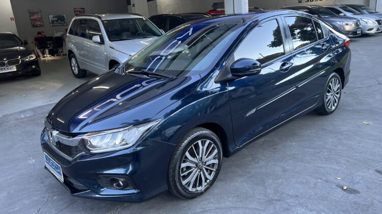 City EXL 1.5 Automático CVT 2018 Azul Flex – Top de Linha