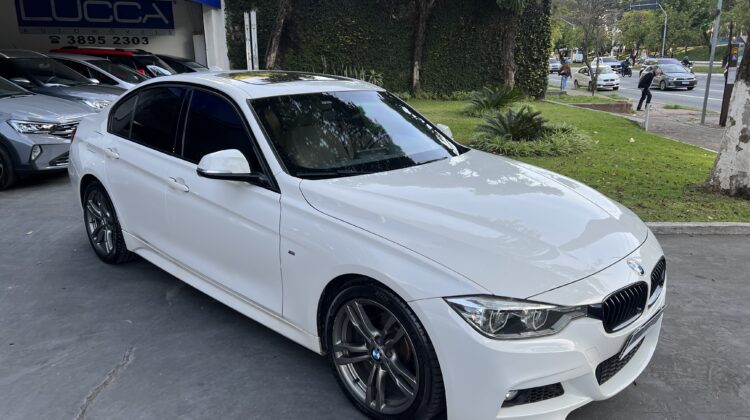 BMW 320i 2.0 Turbo Sport GP Active Flex 2017 Branca com teto solar – Blindada Nível III-A