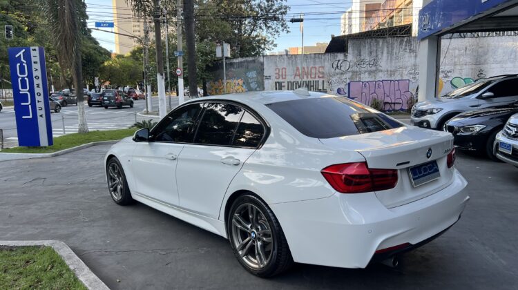 BMW 320i 2.0 Turbo Sport GP Active Flex 2017 Branca com teto solar – Blindada Nível III-A