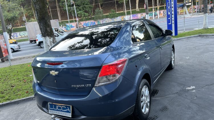 Prisma LTZ 1.4 Automático 2014 Azul Flex Completo