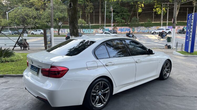 BMW 320i 2.0 Turbo Sport GP Active Flex 2017 Branca com teto solar – Blindada Nível III-A