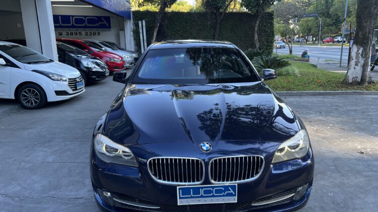 BMW 528i 2.0 Turbo 245 CV Automático 2012/2013 Azul – Blindada Nivel III-A Cart