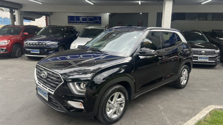 Creta 1.0 turbo Comfort Automático 2023 Preto Flex Completo