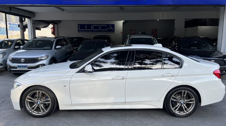 BMW 320i 2.0 Turbo Sport GP Active Flex 2017 Branca com teto solar – Blindada Nível III-A