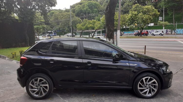Polo Highline 1.0 TSI 200 Automático 2018/2019 Preto Flex Completo