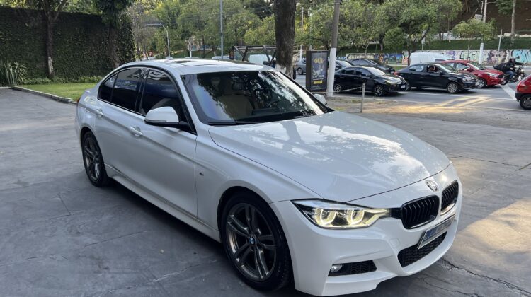 BMW 320i 2.0 Turbo Sport GP Active Flex 2017 Branca com teto solar – Blindada Nível III-A